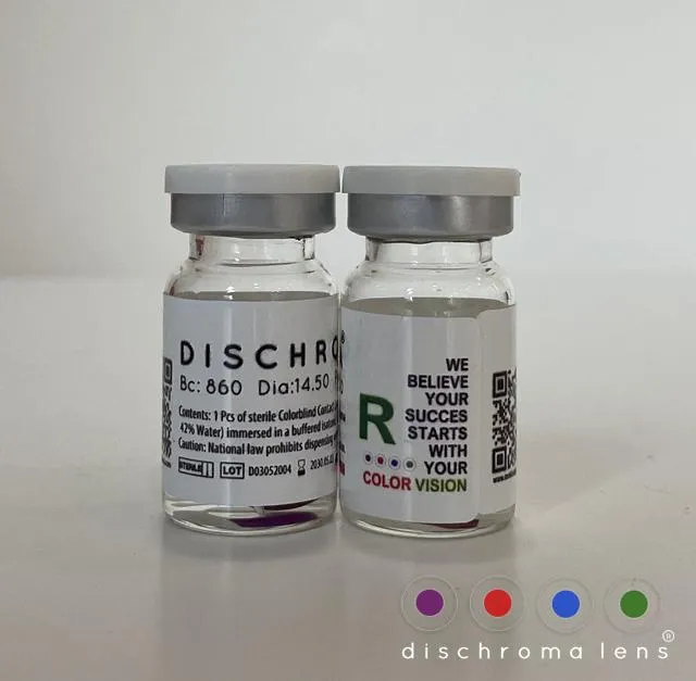 Dischroma seçici optik filtreli kontakt lens ürünleri