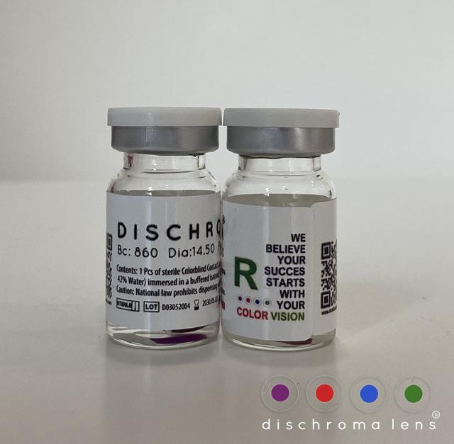 Dischroma lens ürün şişeleri